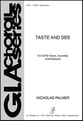 Taste and See SATB choral sheet music cover